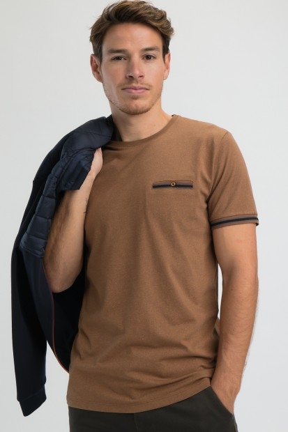 Tee-shirt en jersey mouliné TANIO
