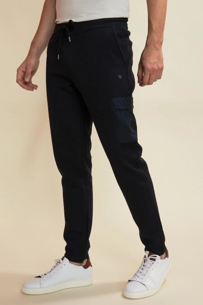 Pantalon de jogging slim pour homme avec poches zippées, pantalon