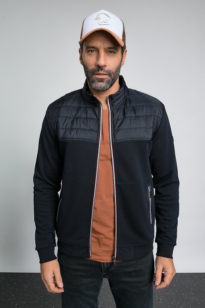 Veste Zippée Matelassée marine